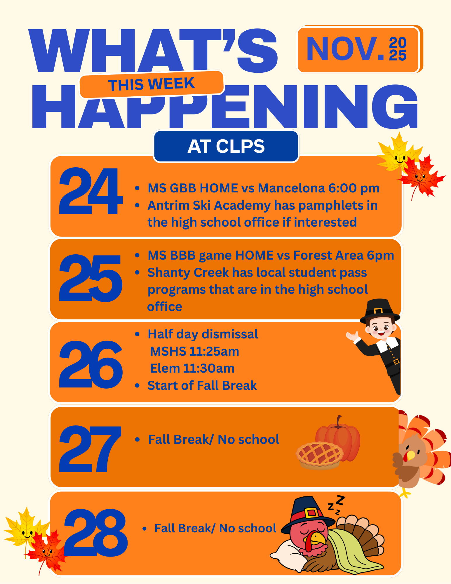 Half Day Dismissal time correction